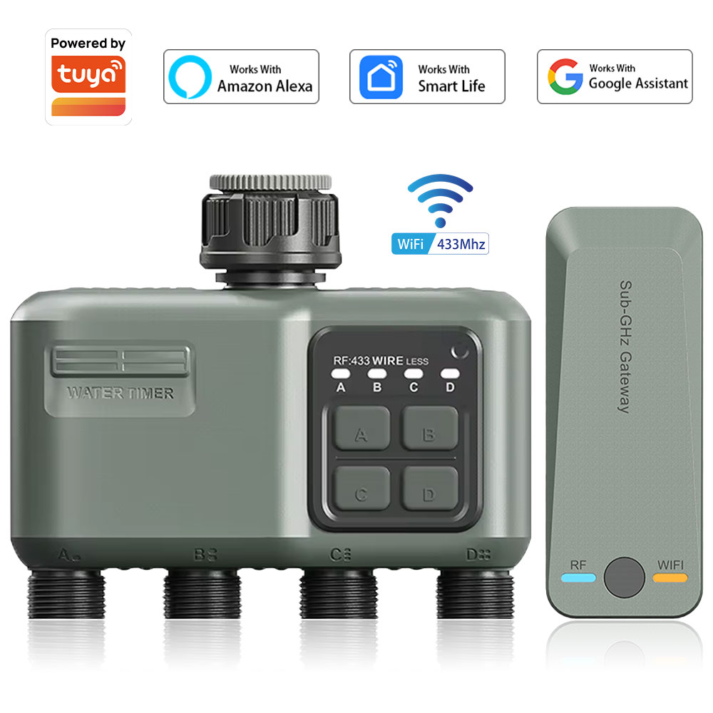 Smart Garden Home - 4 Outlet Programmable Water Timer for