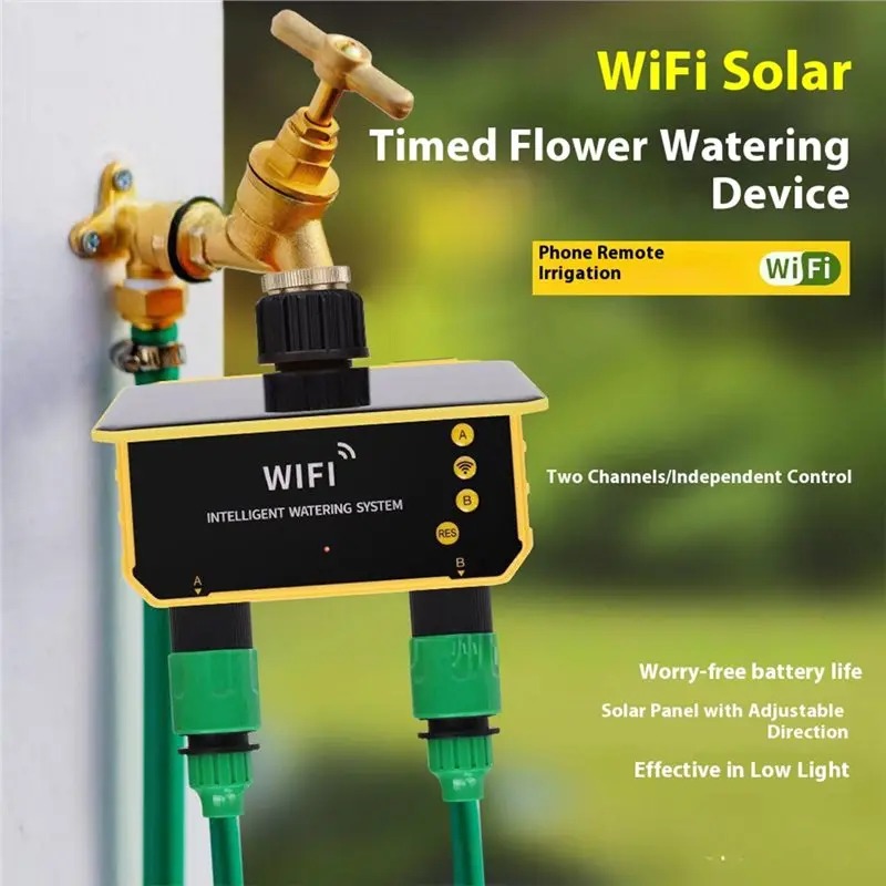 1/2 Outlets WIFI Solar Irrigat - огляд і ціна Smart Garden Tap Timer