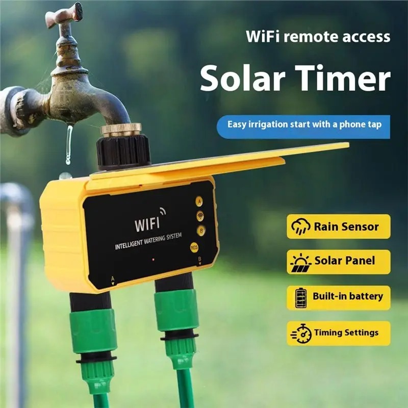 1/2 Outlets WIFI Solar Irrigat - огляд і ціна Smart Garden Tap Timer