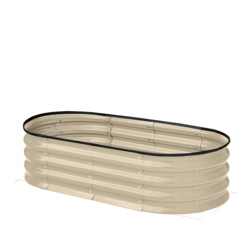 1PCS Oval-shaped Galvanized St - огляд і ціна Smart Garden Storage