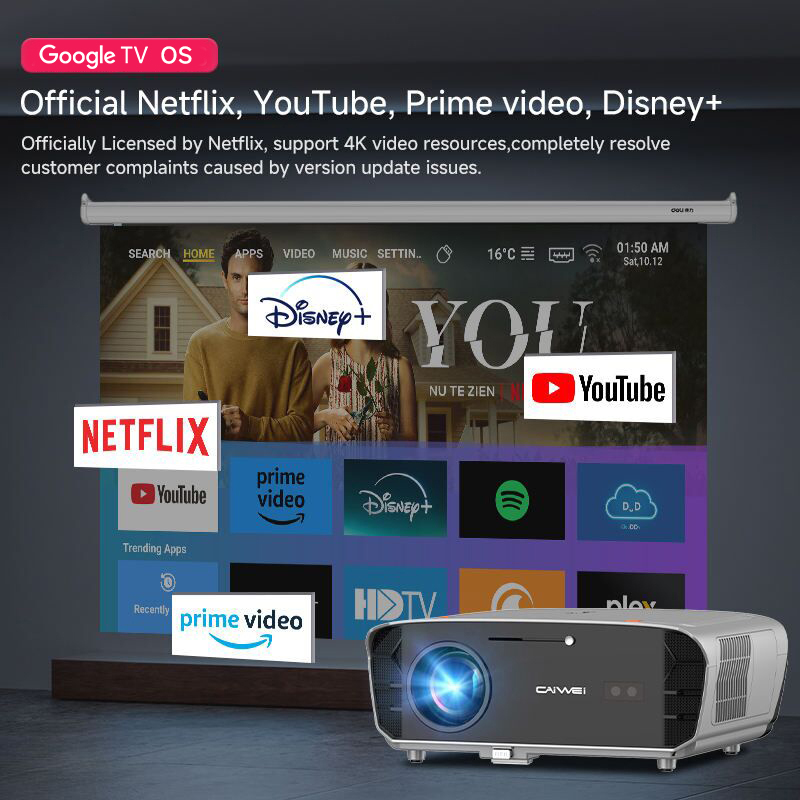 Projector 4k For Google Smart  - огляд і ціна Smart Garden Video