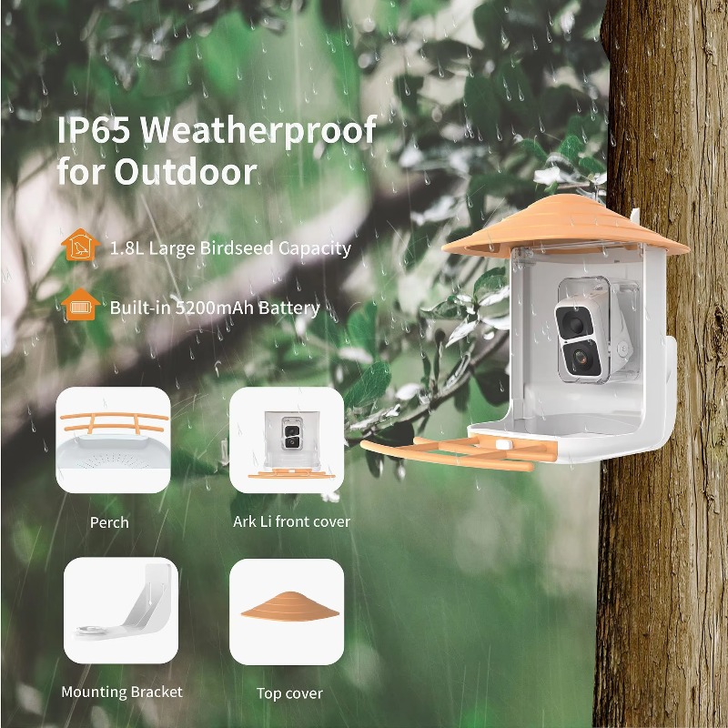 2L IP66 AI Smart Bird Feeder w - огляд і ціна Smart Garden Ai
