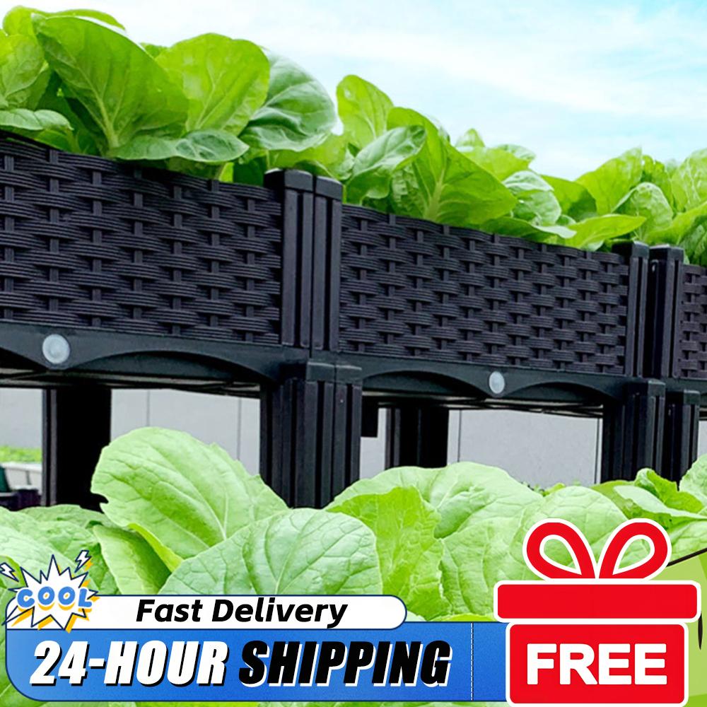 Plastic Raised Planter Box wit - огляд і ціна Smart Garden Storage