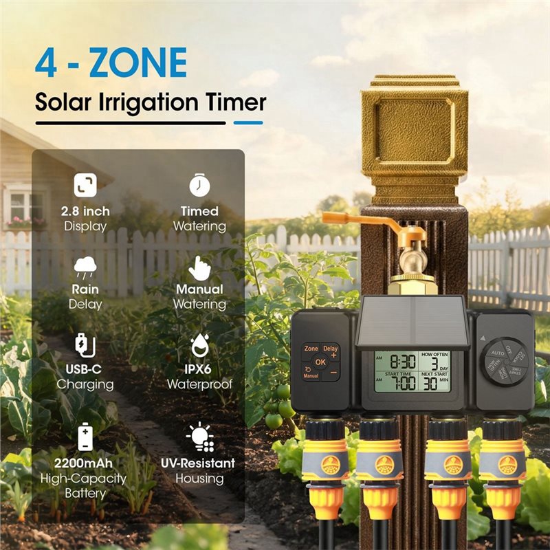 B97A-BSP3/4 Solar Irrigation T - огляд і ціна Smart Garden Tap Timer