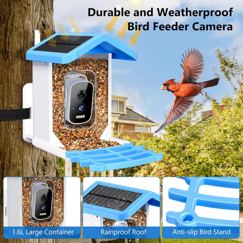 WiFi Smart Bird Feeder with Ca - огляд і ціна Smart Garden Ai