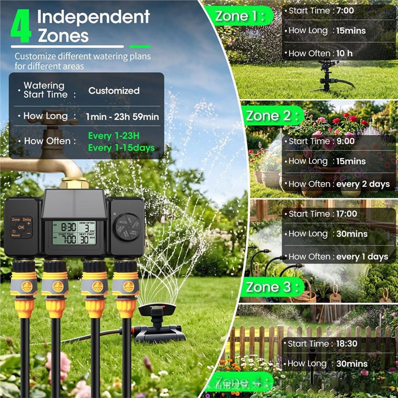 ABAE-Solar Irrigation Timer Au - огляд і ціна Smart Garden Tap Timer